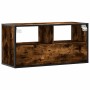 Mueble TV metal y madera contrachapada roble humo 80x31x39,5 cm | Foro24|Onlineshop| Casa, Jardín y Más Foro24.es