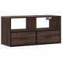 Mueble TV madera ingeniería y metal marrón roble 80x31x39,5 cm | Foro24|Onlineshop| Casa, Jardín y Más Foro24.es