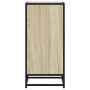 Aparador madera ingeniería y metal roble Sonoma 35,5x35x76 cm de , Aparadores - Ref: Foro24-848940, Precio: 61,35 €, Descuent...