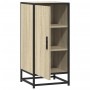 Aparador madera ingeniería y metal roble Sonoma 35,5x35x76 cm de , Aparadores - Ref: Foro24-848940, Precio: 61,35 €, Descuent...