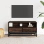 Mueble TV metal y madera ingeniería marrón roble 80x34,5x40 cm | Foro24|Onlineshop| Casa, Jardín y Más Foro24.es