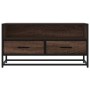 Mueble TV metal y madera ingeniería marrón roble 80x34,5x40 cm | Foro24|Onlineshop| Casa, Jardín y Más Foro24.es