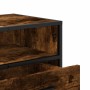 Mueble TV metal y madera ingeniería roble humo 80x34,5x40 cm | Foro24|Onlineshop| Casa, Jardín y Más Foro24.es