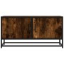 Mueble TV metal y madera ingeniería roble humo 80x34,5x40 cm | Foro24|Onlineshop| Casa, Jardín y Más Foro24.es