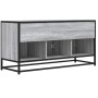 Mueble TV madera ingeniería y metal gris Sonoma 100x35x50 cm | Foro24|Onlineshop| Casa, Jardín y Más Foro24.es