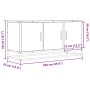 Mueble TV madera ingeniería y metal roble Sonoma 100x35x50 cm by , TV Furniture - Ref: Foro24-848830, Price: 98,51 €, Discoun...