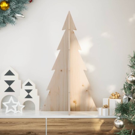 Árbol de Navidad de madera de adorno madera maciza pino 80 cm de , Arboles de navidad - Ref: Foro24-858168, Precio: 49,02 €, ...