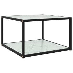 Mesa de centro vidrio templado blanco 60x60x35 cm de vidaXL, Mesas de centro - Ref: Foro24-322889, Precio: 51,99 €, Descuento: %