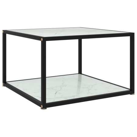 White tempered glass coffee table 60x60x35 cm by vidaXL, Coffee table - Ref: Foro24-322889, Price: 51,50 €, Discount: %