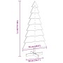 Árbol Navidad de adorno madera maciza pino marrón cera 150 cm by , Christmas trees - Ref: Foro24-858194, Price: 72,66 €, Disc...