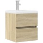 Armario de lavabo madera ingeniería roble Sonoma 41x38,5x45 cm by , Bathroom furniture - Ref: Foro24-856236, Price: 43,32 €, ...