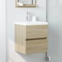 Armario de lavabo madera ingeniería roble Sonoma 41x38,5x45 cm by , Bathroom furniture - Ref: Foro24-856236, Price: 43,32 €, ...