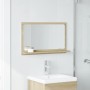 Espejo mueble baño madera ingeniería roble Sonoma 60x11x37 cm de , Tocadores de baño - Ref: Foro24-856191, Precio: 38,54 €, D...