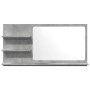 Espejo mueble baño madera ingeniería gris hormigón 90x11x45 cm de , Tocadores de baño - Ref: Foro24-856260, Precio: 48,36 €, ...