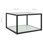 Weißer Couchtisch aus gehärtetem Glas, 60 x 60 x 35 cm von vidaXL, Couchtisch - Ref: Foro24-322889, Preis: 51,50 €, Rabatt: %