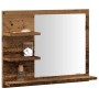 Espejo mueble de cuarto de baño madera envejecida 60x10,5x45 cm de , Tocadores de baño - Ref: Foro24-856255, Precio: 38,43 €,...