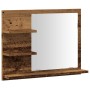 Espejo mueble de cuarto de baño madera envejecida 60x10,5x45 cm de , Tocadores de baño - Ref: Foro24-856255, Precio: 38,43 €,...