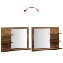 Espejo mueble de cuarto de baño madera envejecida 60x10,5x45 cm de , Tocadores de baño - Ref: Foro24-856255, Precio: 38,43 €,...