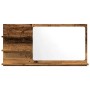 Espejo mueble de baño madera ingeniería envejecida 90x11x45 cm de , Tocadores de baño - Ref: Foro24-856262, Precio: 48,36 €, ...