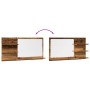 Espejo mueble de baño madera ingeniería envejecida 90x11x45 cm de , Tocadores de baño - Ref: Foro24-856262, Precio: 48,36 €, ...