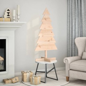 Árbol de Navidad de madera de adorno madera maciza pino 120 cm de , Arboles de navidad - Ref: Foro24-858189, Precio: 47,46 €,...