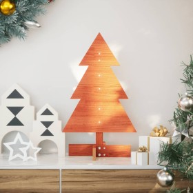 Árbol de Navidad de adorno madera maciza pino marrón cera 60 cm de , Arboles de navidad - Ref: Foro24-858182, Precio: 32,08 €...