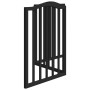 Puerta para perros plegable 3 paneles madera álamo negra 150 cm by , Dog kennels and fences - Ref: Foro24-352220, Price: 38,7...