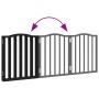 Puerta para perros plegable 3 paneles madera álamo negra 150 cm by , Dog kennels and fences - Ref: Foro24-352220, Price: 38,7...