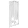 Puerta para perros plegable 3 paneles madera álamo blanca 300cm by , Dog kennels and fences - Ref: Foro24-352215, Price: 93,7...