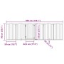 Puerta para perros plegable 3 paneles madera álamo blanca 300cm by , Dog kennels and fences - Ref: Foro24-352215, Price: 93,7...