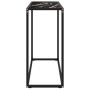 Black tempered glass console table 80x35x75 cm by vidaXL, Side tables - Ref: Foro24-322810, Price: 51,05 €, Discount: %