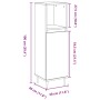 Armario de baño madera de ingeniería envejecida 30x30x100 cm de , Muebles de baño - Ref: Foro24-857205, Precio: 62,81 €, Desc...