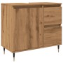 Armario de baño madera de ingeniería roble artisan 65x33x60 cm by , bathroom vanities - Ref: Foro24-857224, Price: 80,56 €, D...