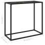 Black tempered glass console table 80x35x75 cm by vidaXL, Side tables - Ref: Foro24-322810, Price: 51,05 €, Discount: %