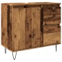 Mueble de lavabo madera de ingeniería envejecida 65x33x60 cm de , Muebles de baño - Ref: Foro24-857226, Precio: 79,51 €, Desc...