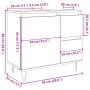 Mueble de lavabo madera de ingeniería envejecida 65x33x60 cm de , Muebles de baño - Ref: Foro24-857226, Precio: 79,51 €, Desc...