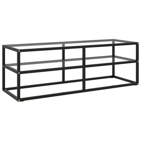 Mueble para TV negro con vidrio templado negro 120x40x40 cm de vidaXL, Muebles TV - Ref: Foro24-322859, Precio: 98,87 €, Desc...