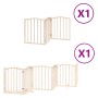 Puerta para perros plegable 9 paneles madera de álamo 450 cm by , Dog kennels and fences - Ref: Foro24-3155585, Price: 90,69 ...