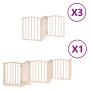 Puerta para perros plegable 15 paneles madera de álamo 750 cm by , Dog kennels and fences - Ref: Foro24-3155587, Price: 145,2...