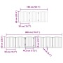 Puerta de perros plegable 15 paneles madera álamo blanca 750 cm by , Dog kennels and fences - Ref: Foro24-3155593, Price: 163...