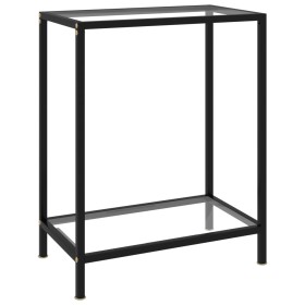 Transparent tempered glass console table 60x35x75 cm by vidaXL, Side tables - Ref: Foro24-322827, Price: 55,55 €, Discount: %