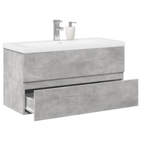 Set muebles de baño 2 piezas madera contrachapada gris hormigón von , Badezimmermöbel - Ref: Foro24-3324910, Preis: 241,73 €,...