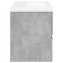 Set muebles de baño 2 piezas madera contrachapada gris hormigón de , Muebles de baño - Ref: Foro24-3324910, Precio: 241,71 €,...