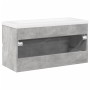 Set muebles de baño 2 piezas madera contrachapada gris hormigón de , Muebles de baño - Ref: Foro24-3324910, Precio: 241,71 €,...