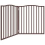 Puerta para perros plegable 2 paneles álamo marrón roble 160 cm by , Dog kennels and fences - Ref: Foro24-352234, Price: 45,8...