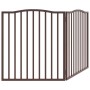 Puerta para perros plegable 2 paneles álamo marrón roble 160 cm by , Dog kennels and fences - Ref: Foro24-352234, Price: 45,8...