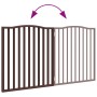 Puerta para perros plegable 2 paneles álamo marrón roble 160 cm by , Dog kennels and fences - Ref: Foro24-352234, Price: 45,8...