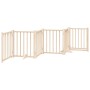 Puerta para perros plegable 6 paneles madera de álamo 300 cm by , Dog kennels and fences - Ref: Foro24-352269, Price: 63,77 €...