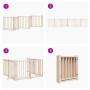 Puerta para perros plegable 6 paneles madera de álamo 300 cm by , Dog kennels and fences - Ref: Foro24-352269, Price: 63,77 €...