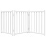 Puerta de perros plegable 3 paneles madera abeto blanco 150 cm by , Dog kennels and fences - Ref: Foro24-352276, Price: 35,80...